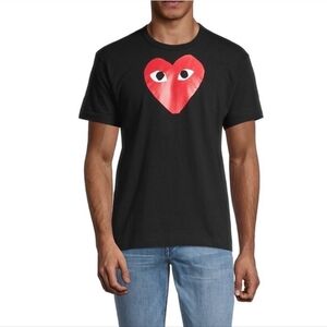 COMME DES GARÇONS PLAY Signature Logo Graphic T-Shirt Size Small